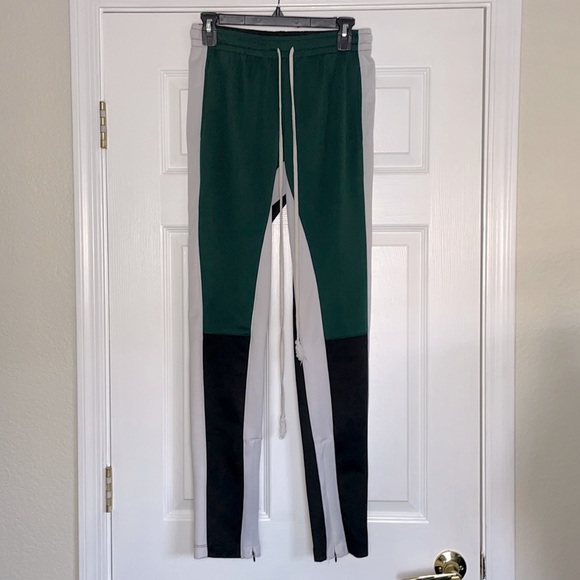 EPTM Men’s Color Block Jogger Slim Drawstring Track Pants Streetwear Trendy S - Picture 6 of 12